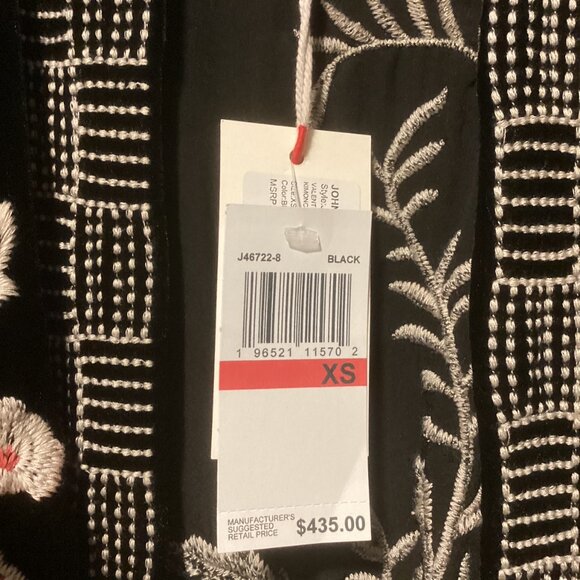 Johnny Was Valentina Rayon Silk Velvet  Embroidered Kimono Jacket w/JW Bag NWT - Picture 9 of 11